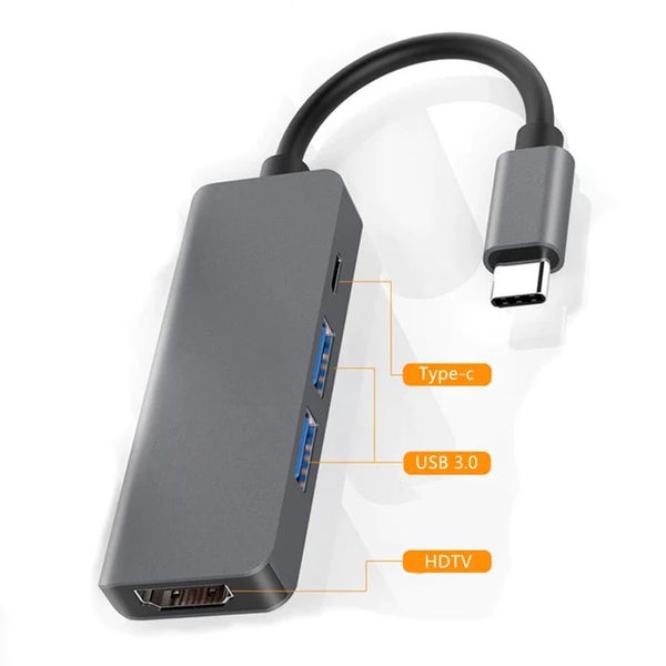 5 IN 1 USB-C Hub Splitter Type-C Docking Station 4K HDMI Carousel 6
