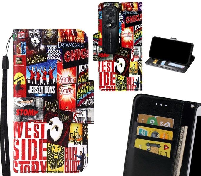 Oppo A38 Case wallet fine leather case printed Carousel 1