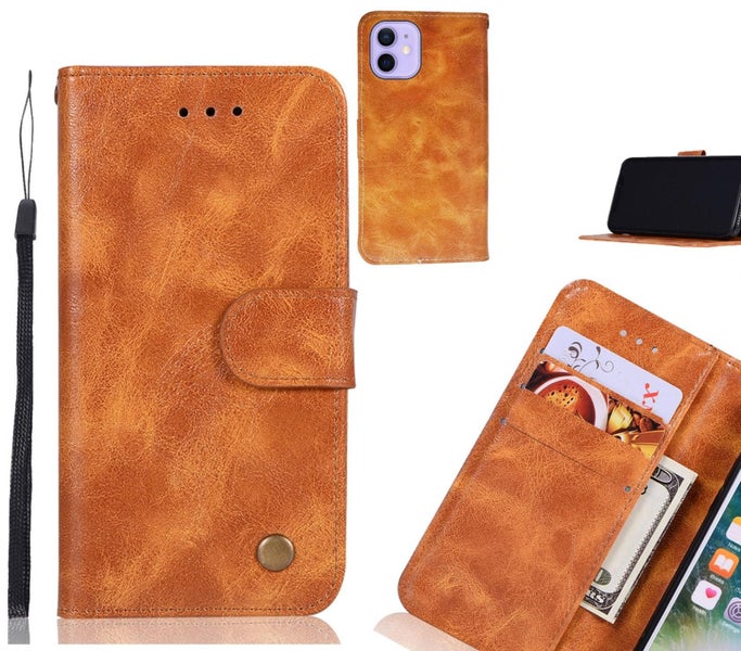 iPhone 12 Mini Case Vintage Fine Leather Wallet Case Carousel 1