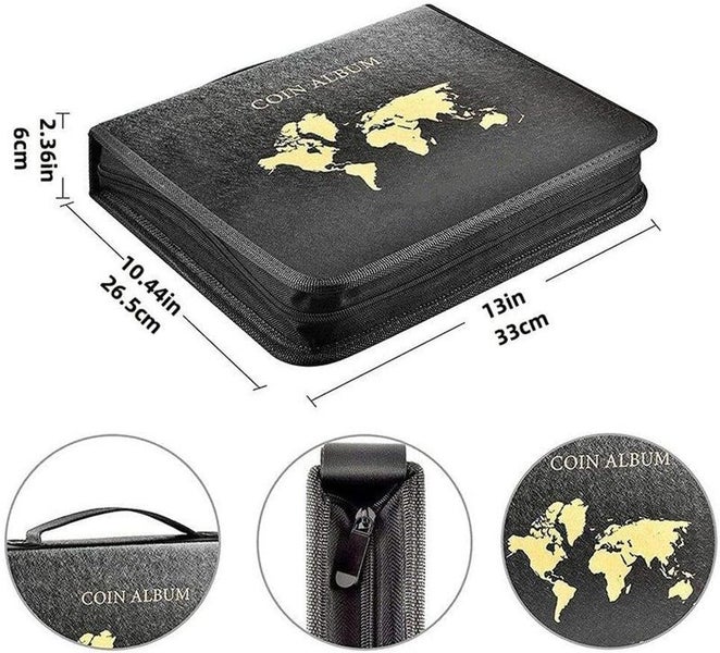 Paper Money Album Currency Coin Collection Holders Binder i2799BK0 Carousel 2