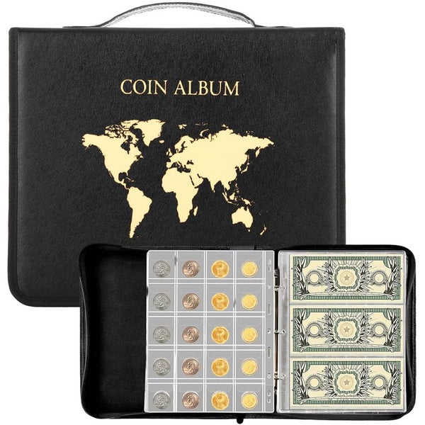 Paper Money Album Currency Coin Collection Holders Binder i2799BK0 Carousel 11