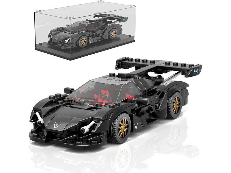 Speed Champion Race Car Building Blocking Toy for Boy, Racing Sports Model Car Carousel 1