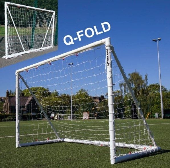 Q-Fold Triangle Shape Folding 6ft x 4ft uPVC Football Goal62863239193091115