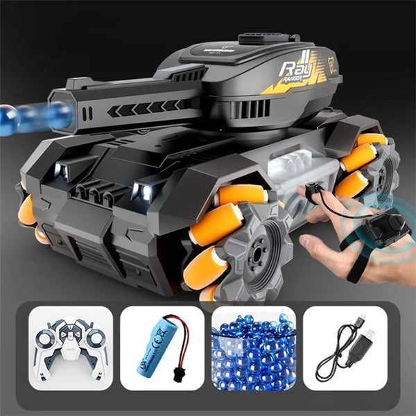 RC Tank Shoots Gesture Sensing Rc Stunt Car Light & Music Water Bullet Ball Carousel 2