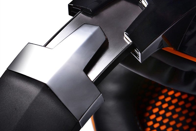 Gaming Bass Surround Over Ear Headphones with LED Light for PC Mac Laptop-Orange Carousel 2