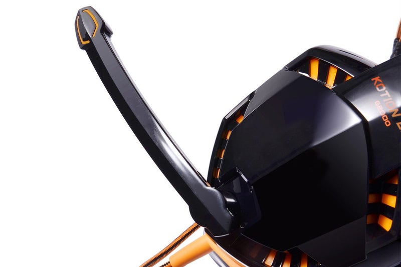 Gaming Bass Surround Over Ear Headphones with LED Light for PC Mac Laptop-Orange Carousel 8