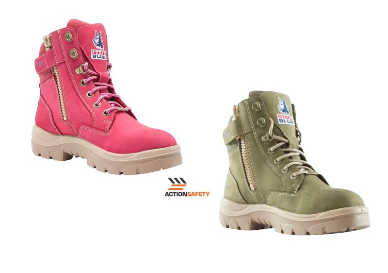 Steel Blue Southern Cross (512761) Ladies Zip Lace Up Safety Boot - UK4 to UK11 Carousel 1
