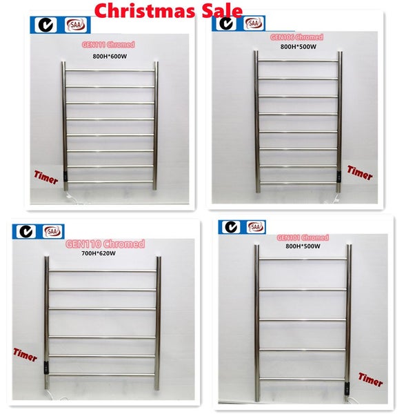 Round Heated Towel Rail With Timer Various Sizes Carousel 1