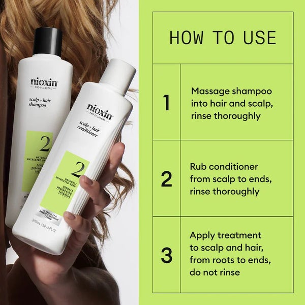 Nioxin Scalp + Hair Thickening System 2 Trial Kit for Natural Hair with Progr... Carousel 6