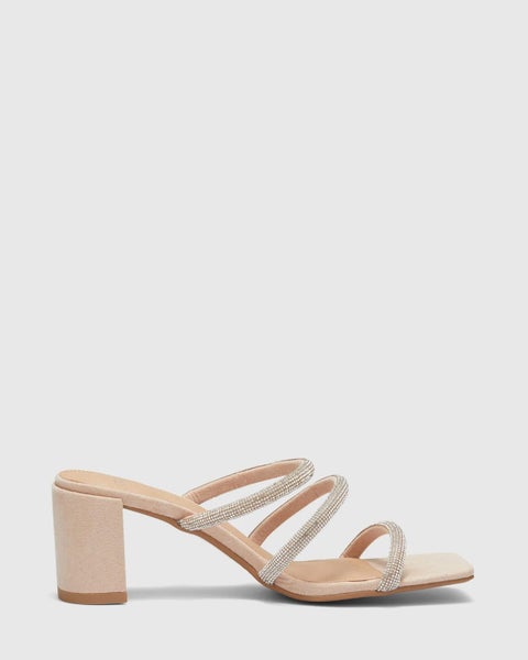 NOVO Women's Evening & Bridal Shoes - Pelaka Nude Size 8 Carousel 1