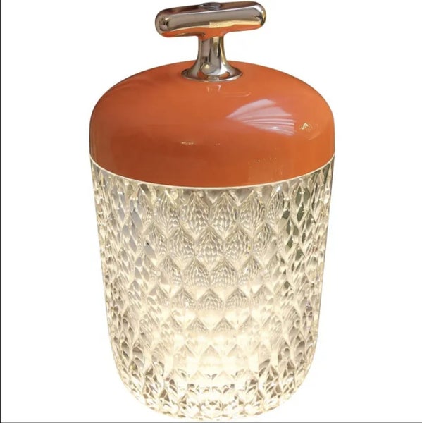 Luxury Transparent Led Touch Control Crystal Rechargeable Led Table Lamp Carousel 1