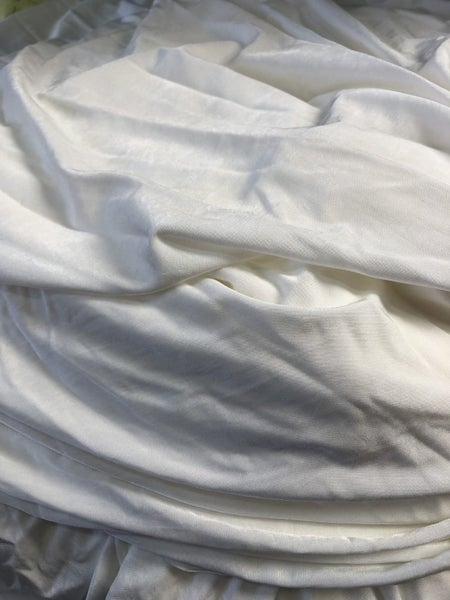 White Tee shirt Fabric 130cm x 4 metres Paula Ryan Fabric Carousel 1