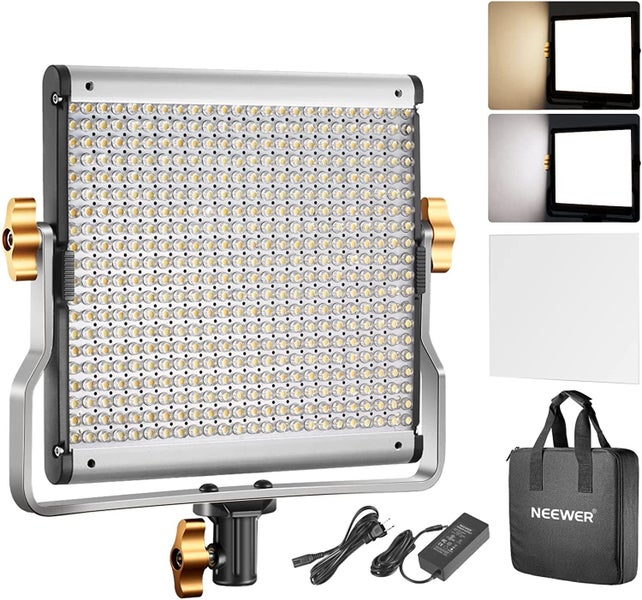 Neewer Dimmable Bi-Color LED with U Bracket Professional Video Light for Studio Carousel 1