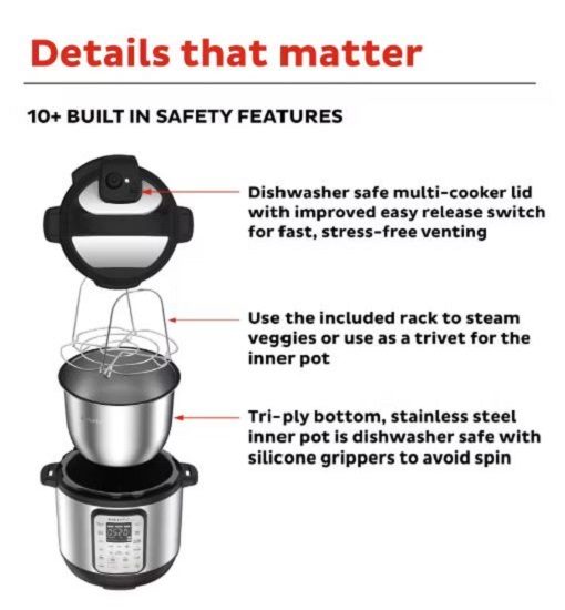 Instant Pot 9-in-1 Duo Plus Multi Pressure Cooker 9-in-1 5.7L + Afterpay Carousel 8