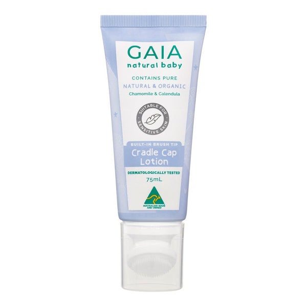 Gaia 75ml Natural Baby Organic Cradle Cap Lotion 0m+ Flaky Scalp Moisturising Carousel 1