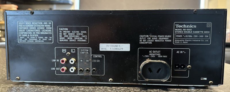 Technics Tape Deck RS-X502 Carousel 2