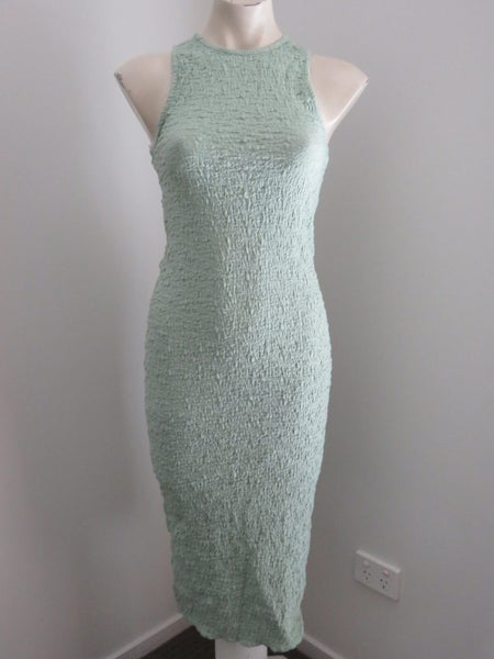 GHANDA COMPANY, SAGE GREEN STRETCH TUBE DRESS, SZ 10/12 M, BNWT Carousel 1