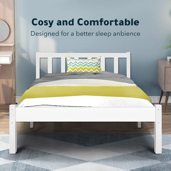 Bed Frame Wooden Mattress Base Single Size Carousel 2