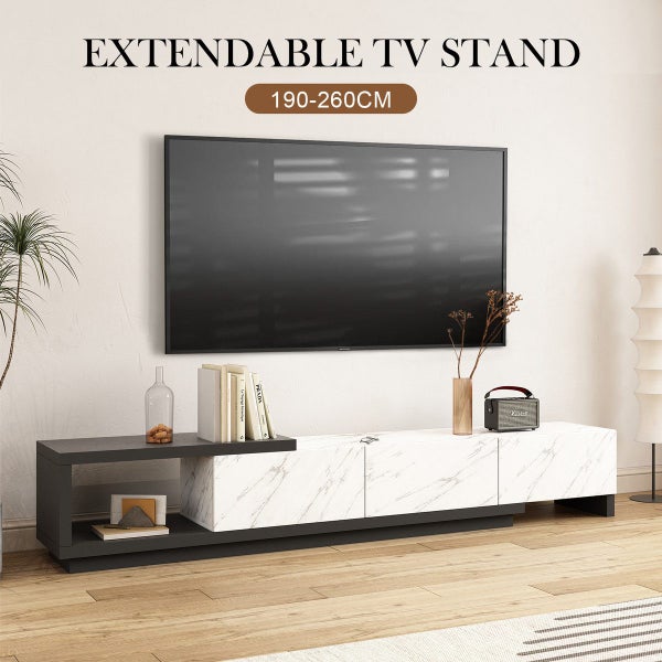 TV Unit Cabinet Wooden Console 190cm to 260cm Carousel 2
