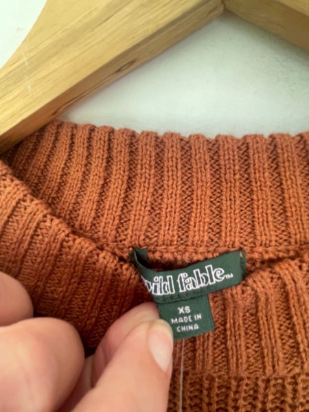 Wild Fable Size XS Cotton / Acrylic Cropped Jumper Carousel 2