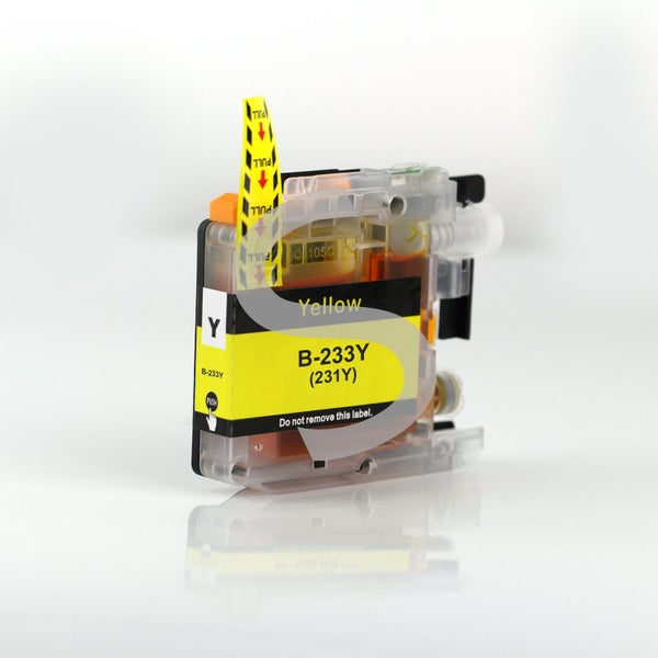 LC233 LC231 Yellow Compatible ink for Brother DCPJ4120DW MFCJ4620DW MFCJ5320DW Carousel 1