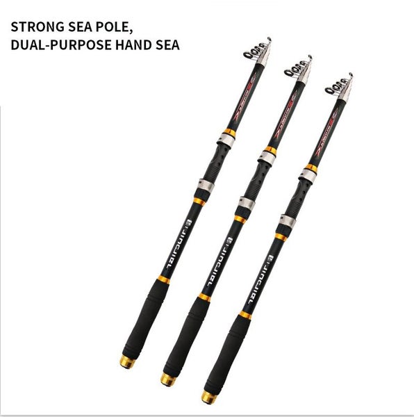 2.7M Telescopic Fishing Rod, Fiber Portable Collapsible Fishing Pole 97% Carbon Carousel 2