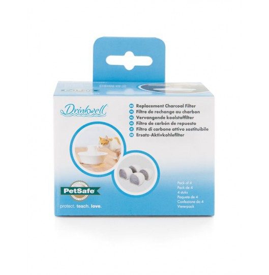 DRINKWELL FOUNTAIN FILTER REPLACEMENT PK 4 FOR PETSAFE & DRINKWELL FOUNTAINS Carousel 1