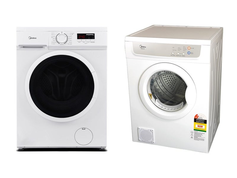 MIDEA Dryer & Washing Machine - 7kg Dryer + 6kg Front Loading Washer COMBO DEAL Carousel 1
