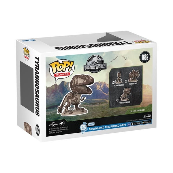 Jurassic Park - Tyrannosaurus Fossil Pop! Vinyl Figure Carousel 3