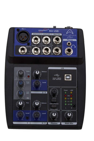 Wharfedale CONNECT 502USB 5-channel Mixer Carousel 1