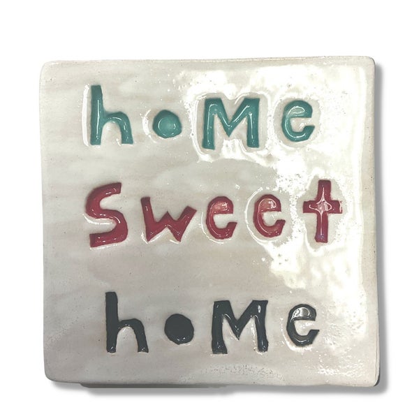 Home Sweet Home Ceramic Square Tile Carousel 1