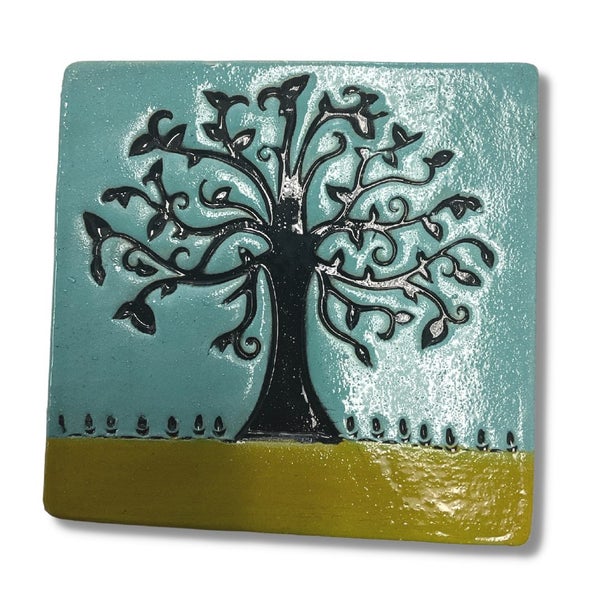 Tree Square Ceramic Tile Carousel 1