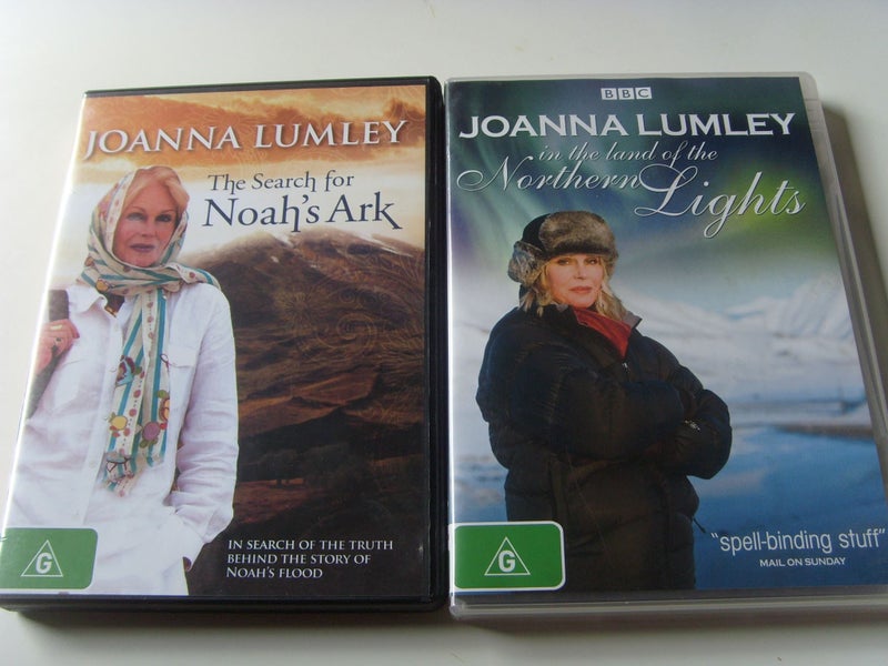 Joana Lumley x 2 DVD The Search For Noah's Ark The land Northern Lights629585613896991128