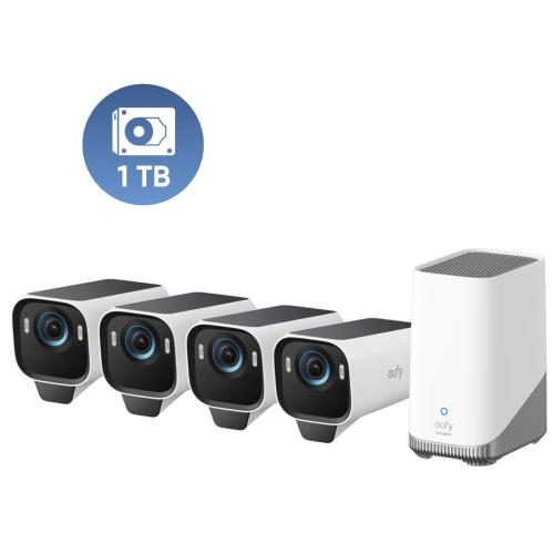 Eufy Security eufyCam S3 Pro 4K Outdoor Wire-Free Smart Solar Camera Kit eufyCam Carousel 1