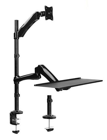 Brateck: Single Monitor Sit-Stand Workstation Carousel 1