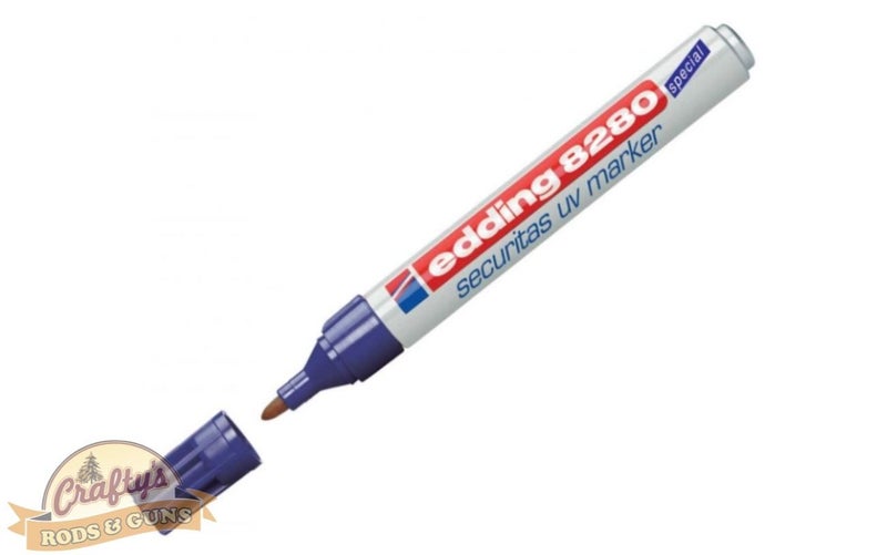 QUALITY Security, UV, Permanent, Bullet Tip Marker Pen 1.5mm-3mm Carousel 5