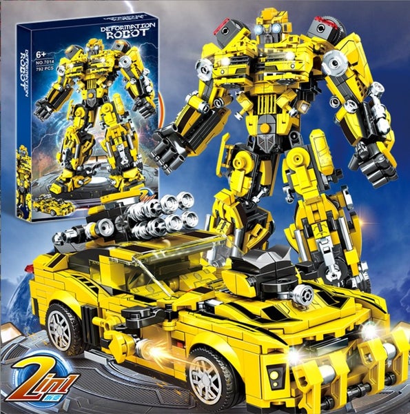 New - Robot Car 2-in-1 Building Blocks Set Transformers BumbleBee -CN31 Carousel 1