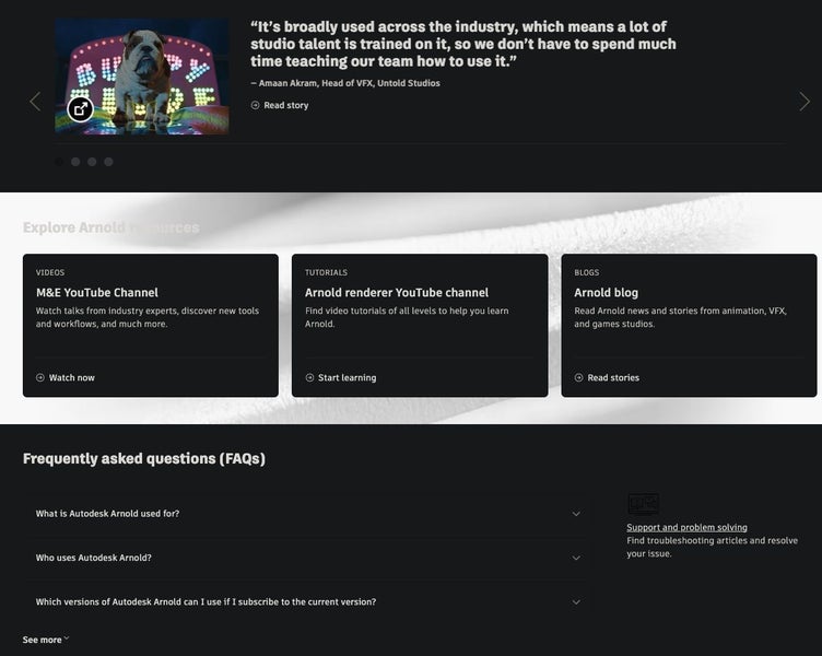 Autodesk Arnold: Render detailed 3D character software Authentic 3 years license Carousel 2