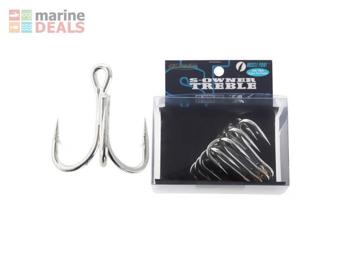 Owner ST76TN Tinned Treble Hooks 5/0 Qty 5 Carousel 1