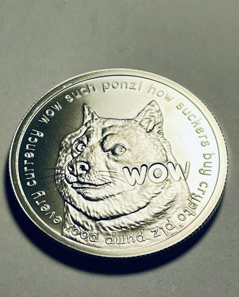 1 oz Silver Shield Dogecoin .999 Silver Round BU Carousel 1