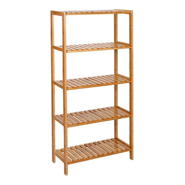 5 Tiers Bamboo Storage Rack Carousel 1