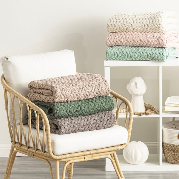 Throw Cotton Knitted Lenni Starlight Carousel 3