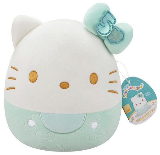 Squishmallows: Teal Hello Kitty (50th Anniversary) - 8" Saniro Plush Carousel 1