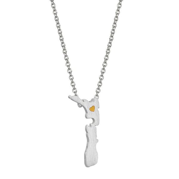 New Zealand Map Necklace Carousel 1