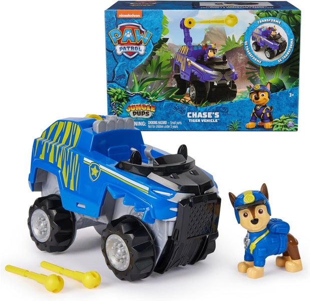 Paw Patrol: Jungle Pups - Chase's Tiger Vehicle Carousel 1