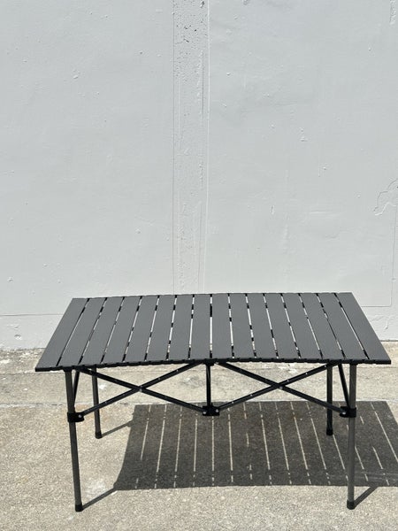 Large 120cm Portable Folding Table | Camping, BBQ, Picnic | Lightweight Aluminum Carousel 1