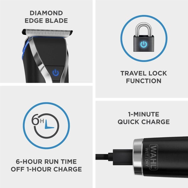 WAHL Lithium-Ion+ Stainless Steel Waterproof Trimmer Grooming Kit - Made in USA Carousel 2