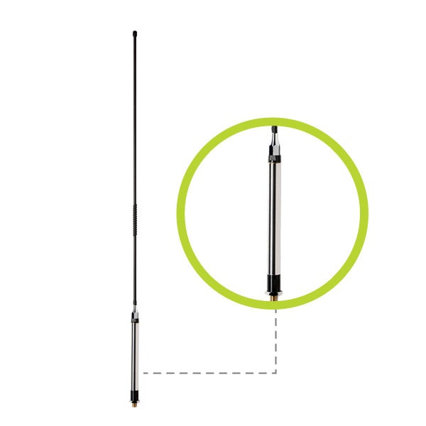 Oricom 6.5dBi UHF CB Antenna - Black - 780mm - ANU100 Carousel 1