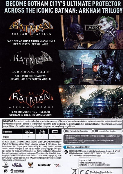 Batman Arkham Trilogy Switch Carousel 4