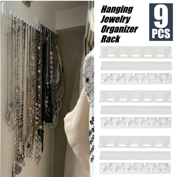 Brand New 9Pcs Jewellery Organizer Rack Case Box Holders Hooks *Sale NOW* Carousel 1